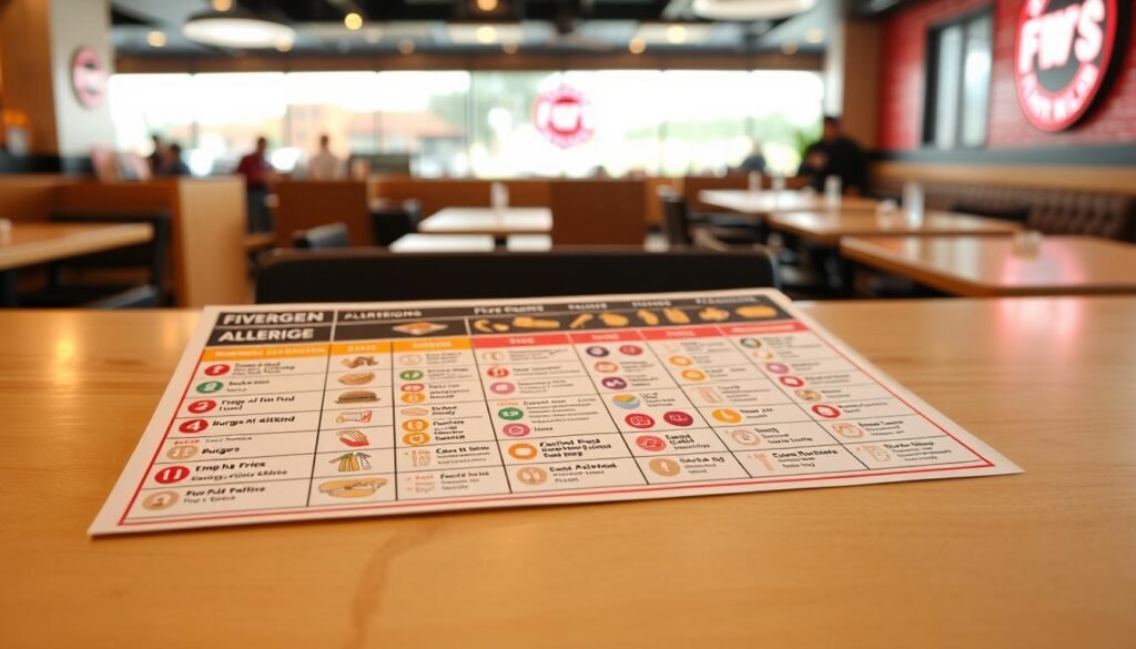 allergen chart five guys