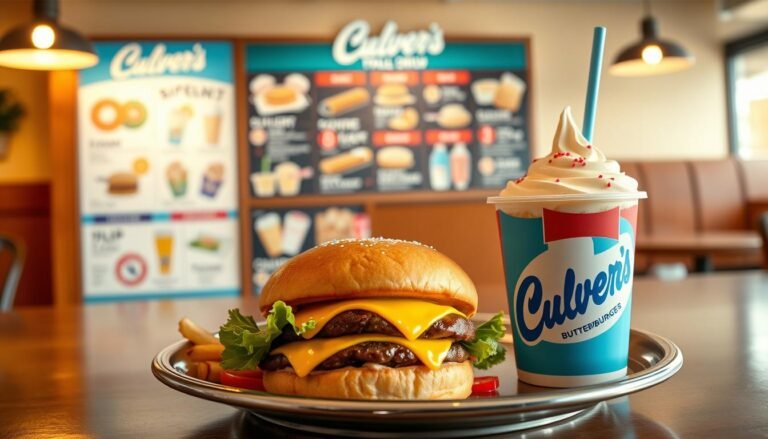 culver's butterburgers and frozen custard menu