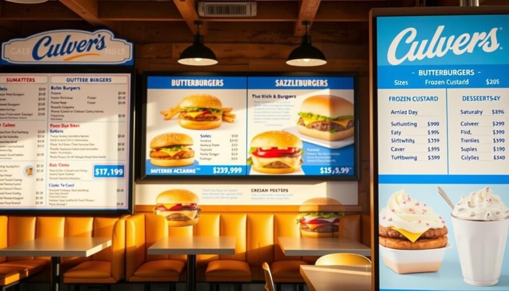 culver's menu prices