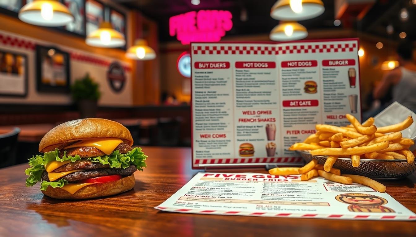 five guys burgers & fries menu
