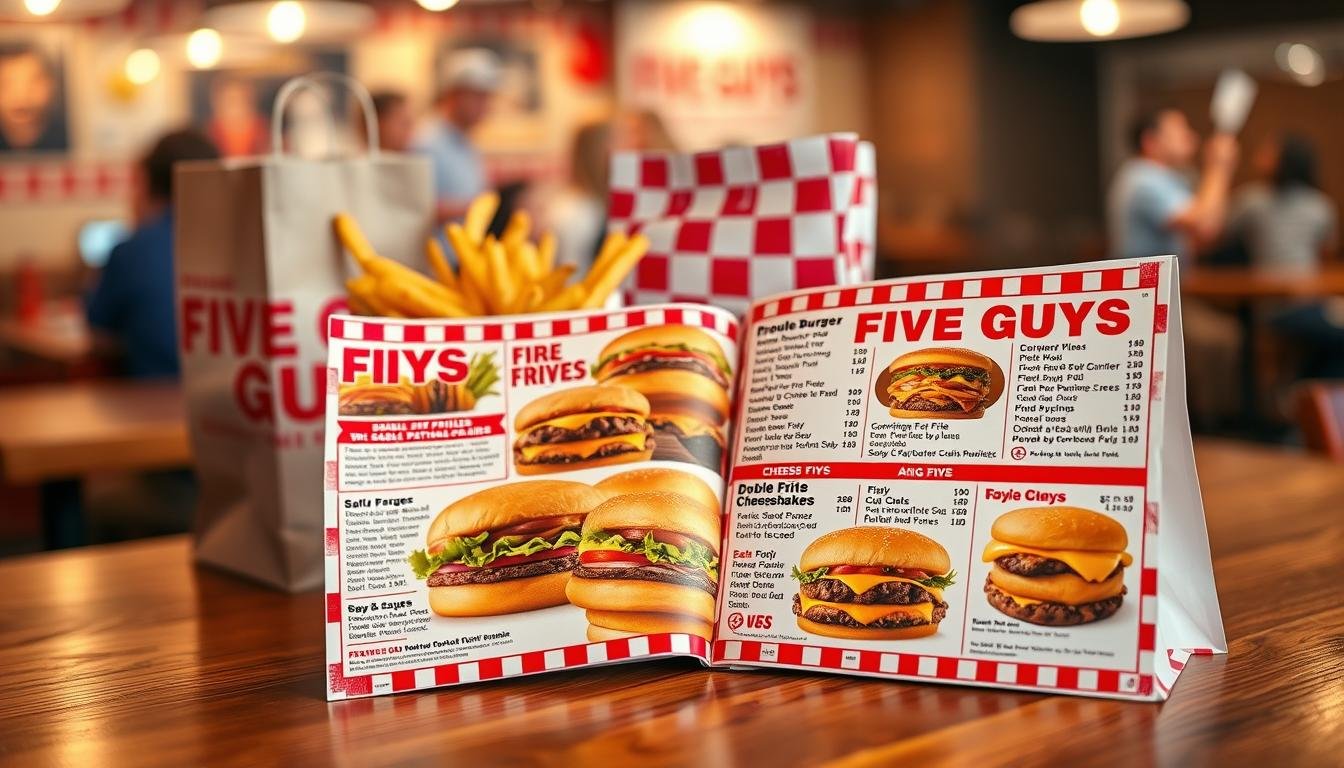 takeout five guys menu with prices