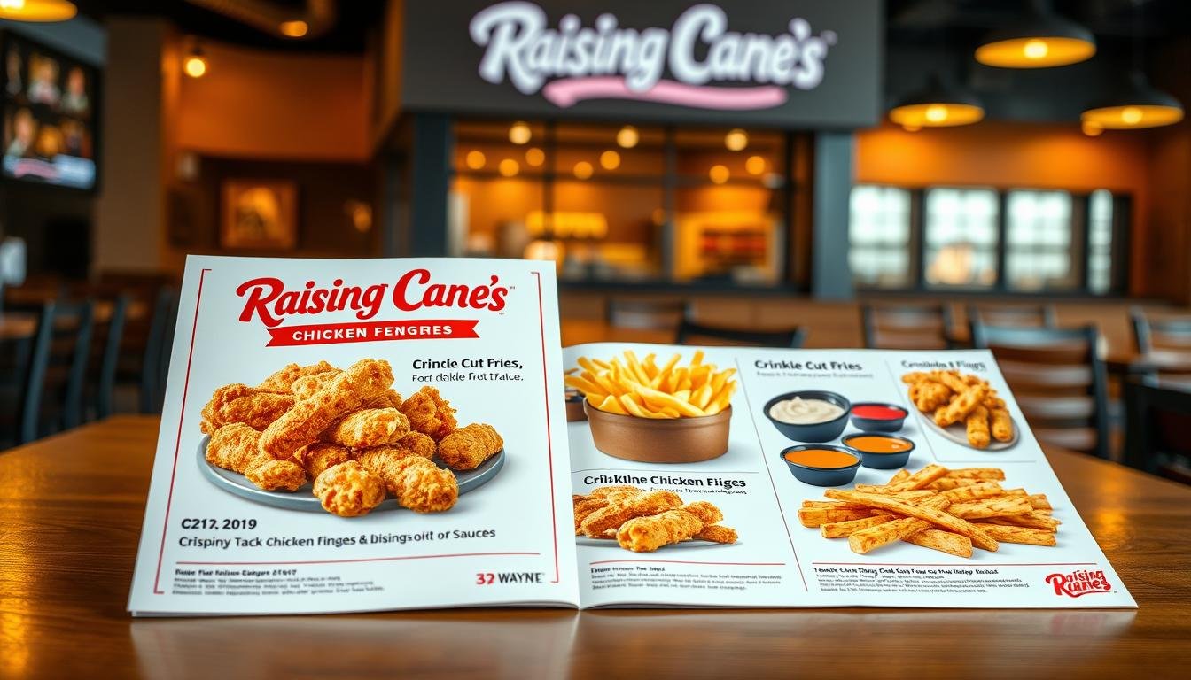 raising cane's chicken fingers fort wayne menu