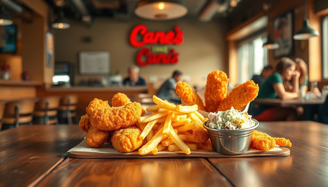 raising cane's chicken fingers menu