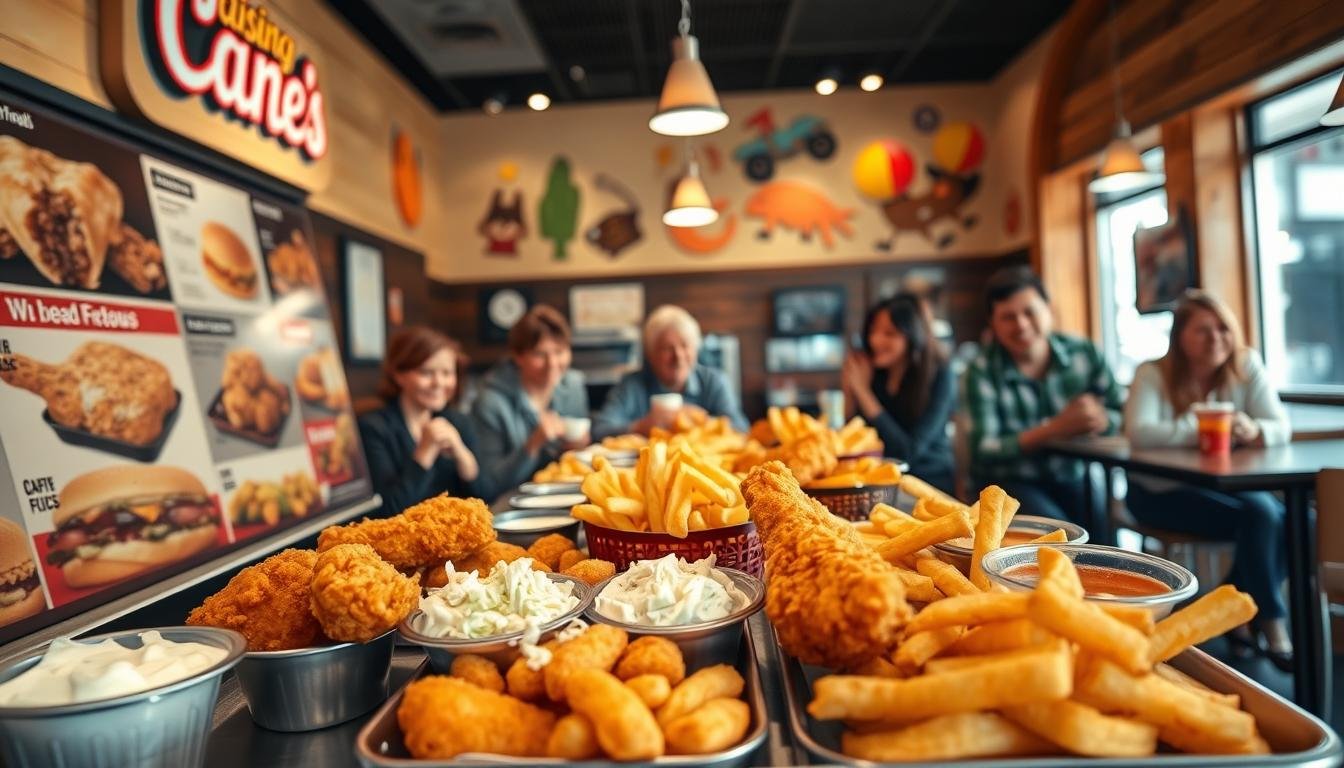 raising cane's chicken fingers redding menu