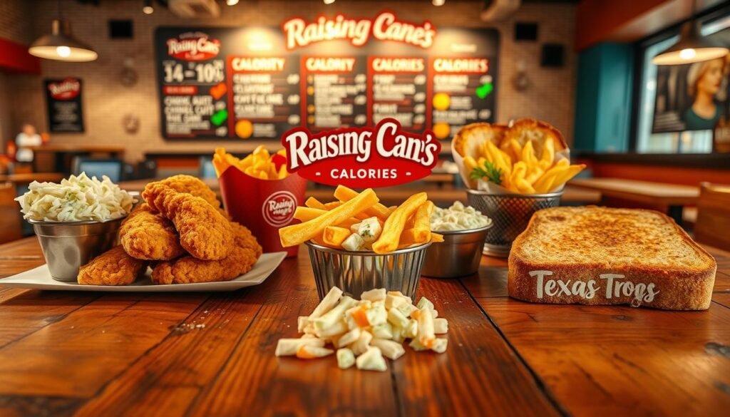 raising cane's menu calories