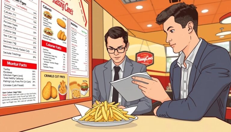 raising cane's menu nutrition